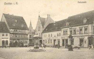 Holzmarkt um 1910 - Foto wurde mir von Tilo van den Berge zugesandt.