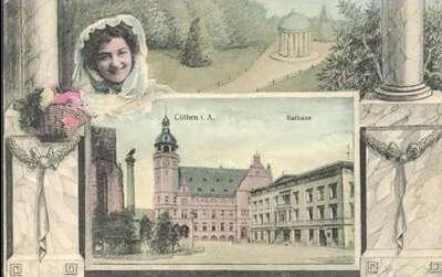 eine Postkarte um 1909 - wurde mir von Tilo van den Berge zugesandt.